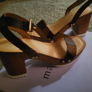 Brown Strappy Heeled Sandals